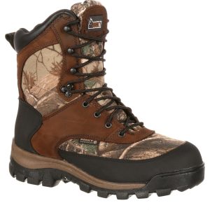 <p>RockyÂ® Core Waterproof Insulated Outdoor Boots <b>RealTree Camo</b> are great for hunting