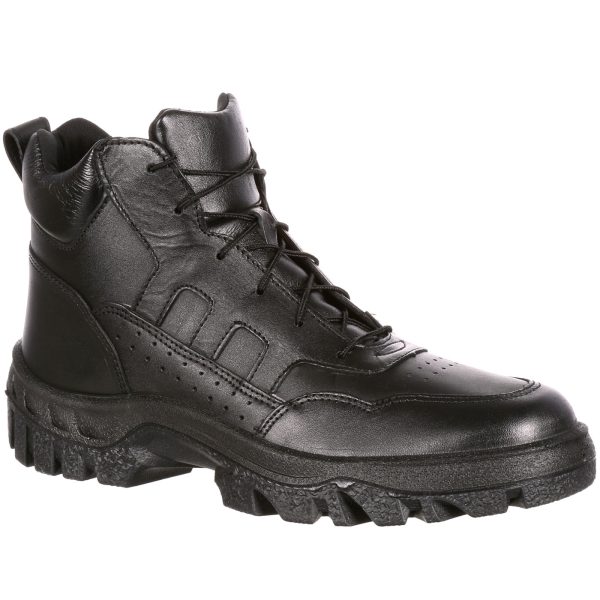 The RockyÂ® TMC Sport Chukka Boot is a strategic blend of all the features we know hard-working professionals need in their everyday lives. This Berry-Compliant public service boot is made in America for the workers who keep our country functioning each day.This menâs work boot is an excellent choice for the U.S. Postal Service and includes a non-metallic stabilizer to steady your stride. Its practical benefits demonstrate the thoughtful design process its creation entailed. This is a work boot that was made with work in mind!The five-inch