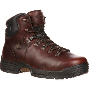 <p>You can entrust these RockyÂ® MobiLite work boots to keep your feet protected. The <b>steel toe</b> has met the ASTM Protective Toe Classification