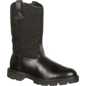 <p>These RockyÂ® Warden Pull-On Wellington Public Service Boots are ready to report for work. Whether youâre standing for hours working at border patrol