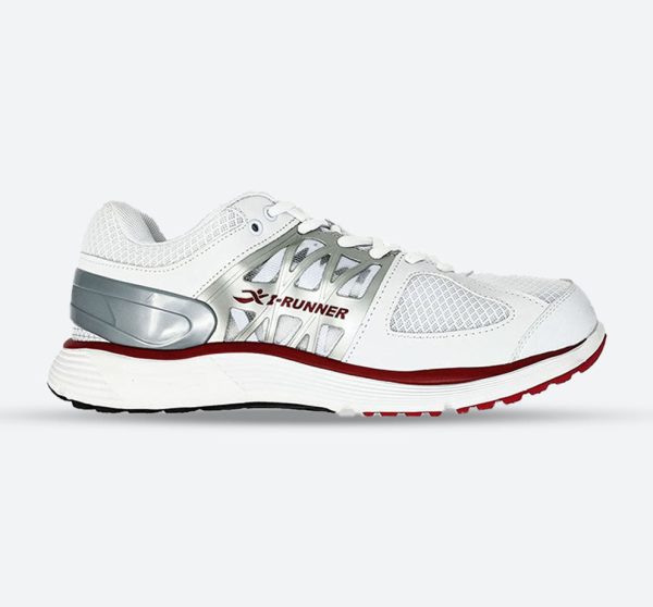Mens Wide Fit I-Runner Lincoln Sneakers, White / 8 / 6E
