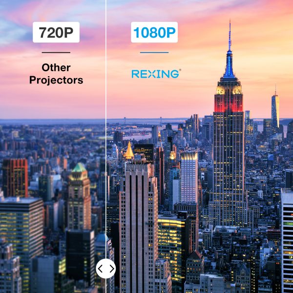 REXING PRD615 Smart Home Projector 750 ANSI Lumens HD - Image 3