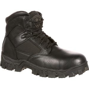 Rocky:Â  6" Rocky Waterproof Composite Toe Work Boot<br />R6004</p><p>One of the key features of Rocky stock # R6004 is its non-metallic  composite toe  cap.Â  The combination of this toe cap along with the other features of R6004 allows this style to meet the highest ASTM F2413  Protective Toe  footwear standards for Impact & Compression resistance.Â  The unique combination of this toe capâs protective properties along with it being of a non-metallic material