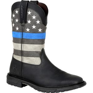 <p>The RockyÂ® Blue Line Women&apos;s Western Boot was designed with the idea of comfort and giving back in mind. These women&apos;s boots were created primarily to give back to the Public Service industry. For every pair of Rocky Blue Line boot sold