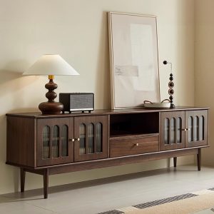 this TV stand for up to 75 inch TV will be the highlight of your home decor.color:Brown