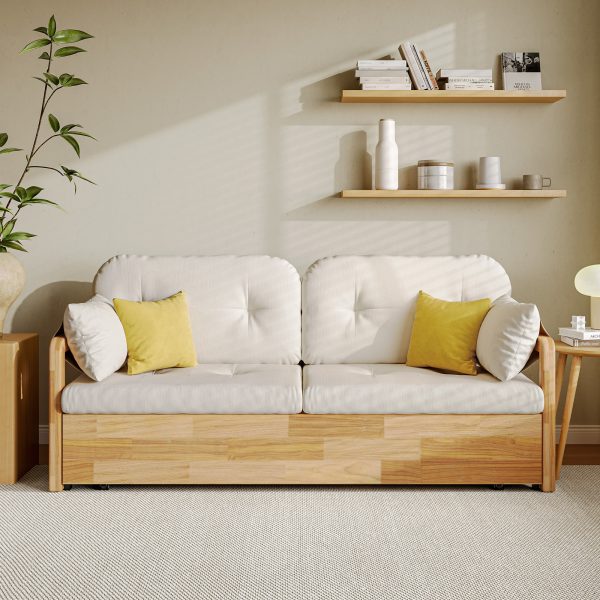 and breathable cotton linen. Features hidden storage for added functionality. The seating area is carefully crafted to ensure proper support for your body