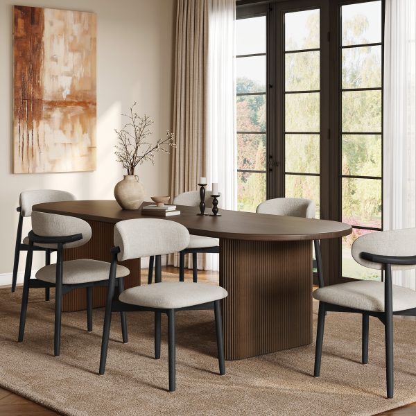 and curved back offer style and comfort. Perfect for modern homes