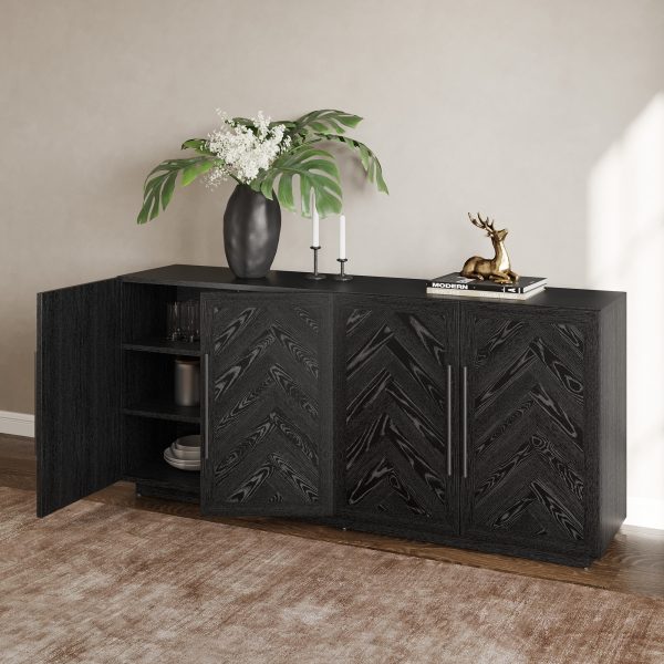 ample storage for your dining or living space.color:Black