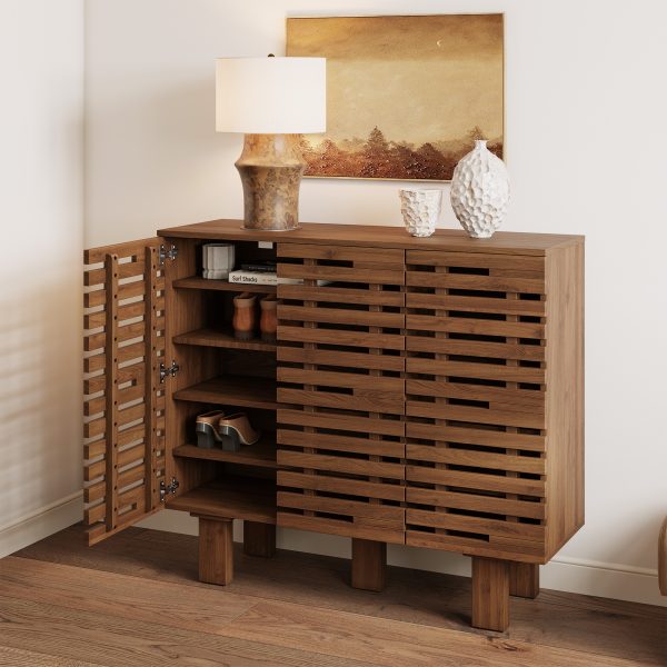 it not only addresses everyday storage needs but also enhances the home with a touch of modern minimalistic beauty.color:Brown
