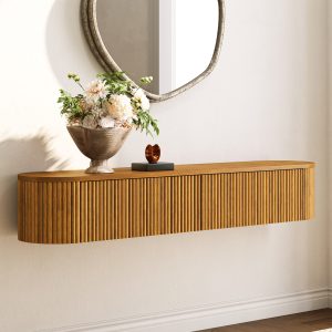 features a stunning fluted design that adds texture and sophistication to any entryway. Its sleek