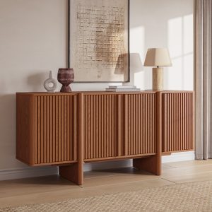 the credenza is ideal for storing tableware