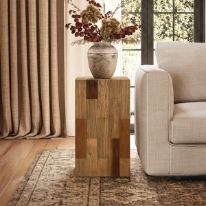 its minimalist square silhouette blends rustic charm and contemporary design.color:Natural