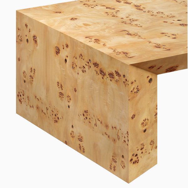 Bodil 47" MCM Burl Coffee Table - Image 6