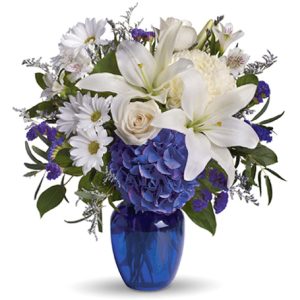 Beautiful blooms such as hydrangea