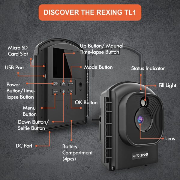 Rexing TL1 Time-Lapse Camera 1920×1080 Full HD - Image 6