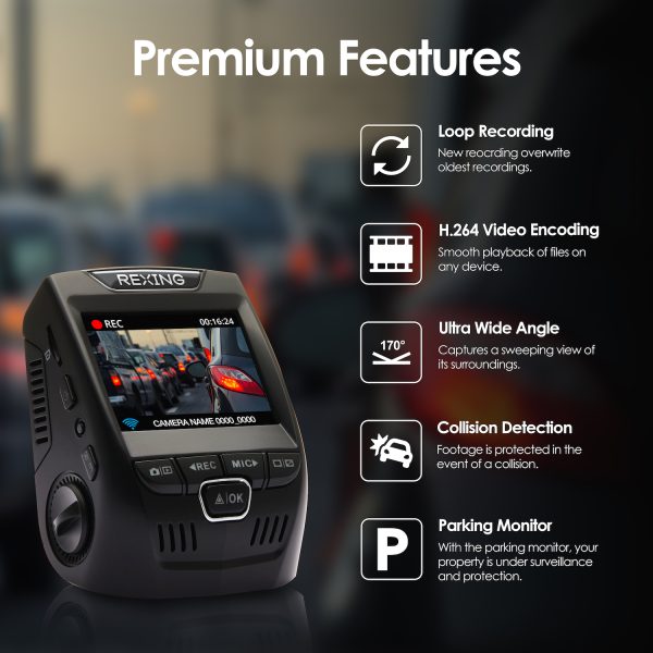 Rexing V1 Basic 1080p Dash Cam - Image 2