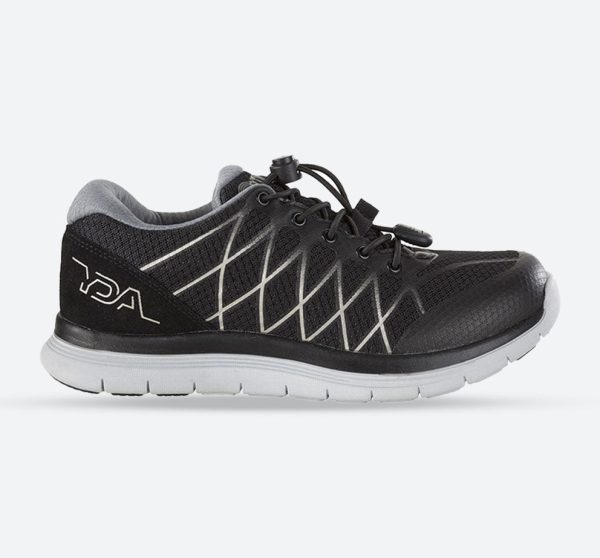 Women's Wide Fit YDA W15 Running Sneakers, Black / 8 / 4E