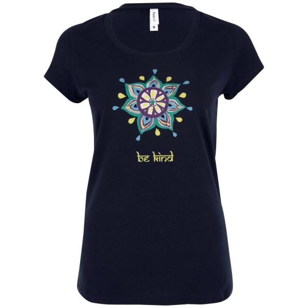 Bohemian Medallion Tee - Navy - S