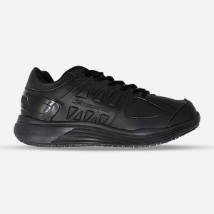 Mens Wide Fit I-Runner Pro Leather Sneakers, Black / 8 / 6E