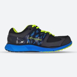 Mens Wide Fit I-Runner Ross Sneakers, Grey / 8 / 6E