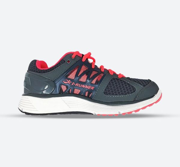 Womens Wide Fit I-Runner Maria Sneakers, Grey / 8 / 6E