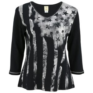 Old Glory Baby Rib Top - Black - S