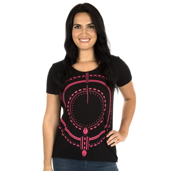 Traditional Symmetry Raw Edge Tee - S