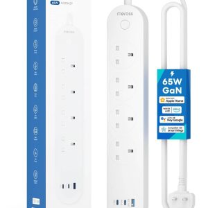 Smart fast charging power strip with 4 sockets
