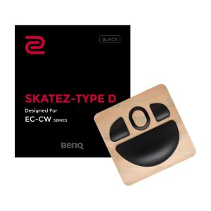 Type D Black is replacement mouse feet for ZOWIE EC-CW series; controlling glide; 0.6mm thick; made of 100% pure Teflon to ensure a smooth mousing experience.