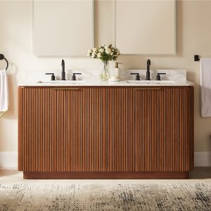 a stylish oak fluting design