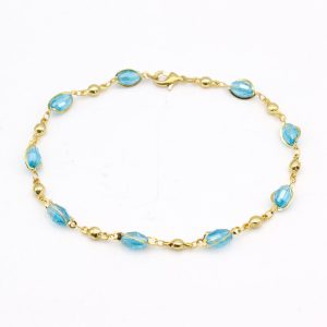 <ul><li>18K Gold Plated Anklet High Polish Finish Lifetime Guarantee</li><li>Great Gift</li><li>Add a hint of luxury to your ensemble with this anklet bracelet<br /></li><li>10 Inches Perfect Length For an ankle bracelet</li><li>Perfect accessory to wear to the beach a must have</li><li>Made in Brazil</li></ul>