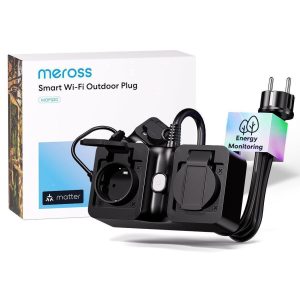 Easy to Use: Meross Smart Outdoor Plug can be easily turned on/off two outlets individually by app or voice