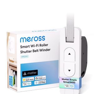 This is a presale order. Please note that the estimated shipping date will be in late August.. Matter Compatibility: The first roller shutter belt winder to support Matter.. Superior Safety: TUV CE certified