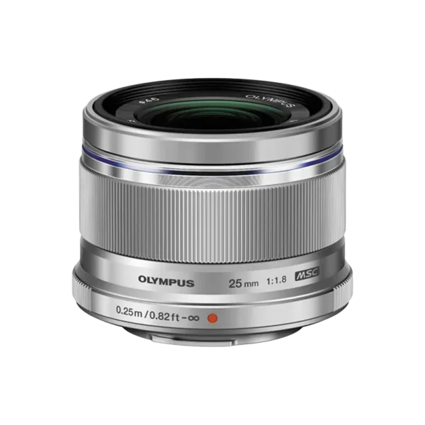 With a 25mm focal length (50mm*) and 47° angle of view