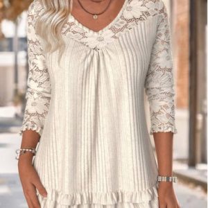 Color:Beige;<br />Size:S;<br />Size:M;<br />Size:L;<br />Size:XL;<br />Size:XXL;<br />Package Contents:1 X T Shirt;<br />Occasion:Casual;<br />Style:Casual;<br />