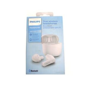 These splash and sweat-resistant true wireless headphones go where you go! The charging case fits in the pocket of your slim-fit jeans. The earbuds sit in your outer ear-perfect if you don't like the feeling of ear tips in your ear canal. With an IPX4 rating and powerful 12 mm drivers