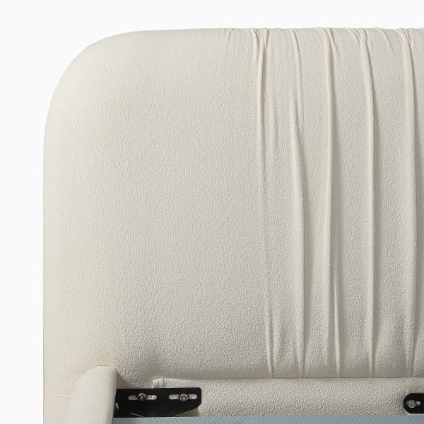 this sustainable plywood-framed bed adds serene style to any bedroom.color:Off-white