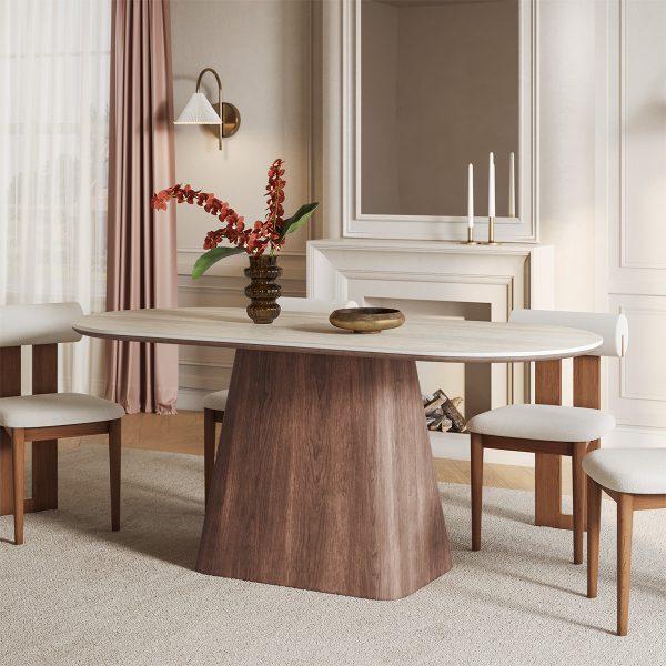 allowing for enjoyable dining.color:Brown
