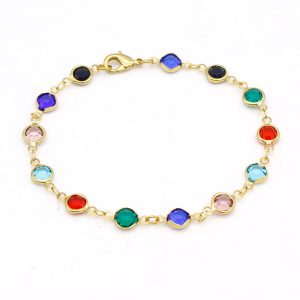 <ul><li>18K Gold Plated Anklet High Polish Finish Lifetime Guarantee</li><li>Great Gift</li><li>Add a hint of luxury to your ensemble with this anklet bracelet<br /></li><li>10 Inches Perfect Length For an ankle bracelet</li><li>Perfect accessory to wear to the beach a must have</li><li>Made in Brazil</li></ul>