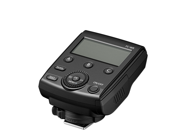The FC‑WR can control multiple flash units remotely from the camera