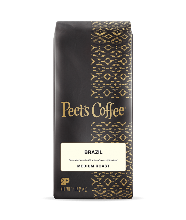 Naturally processed coffee cherries from the Minas Gerais region