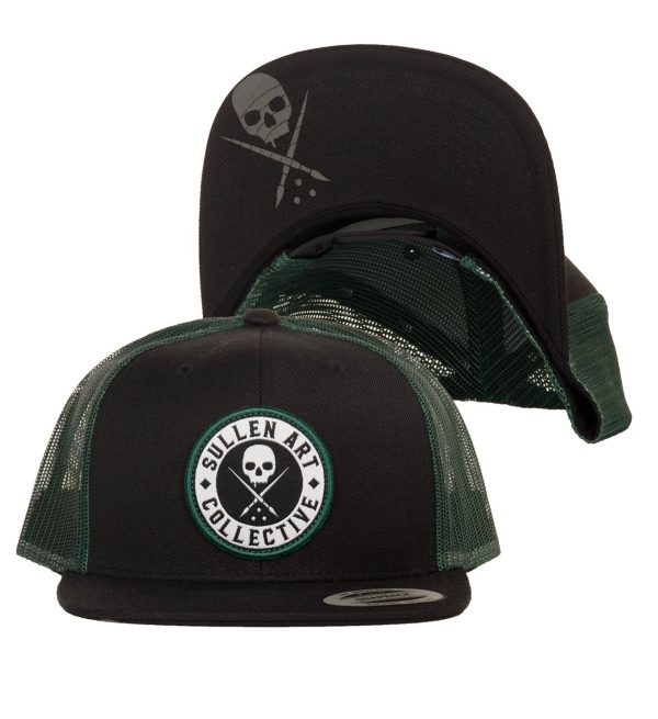 BOH Mesh Hat is a  trucker-style snapback with custom Sullen interior tapping and our Sullen Badge woven label at the back of the snap. The front panel features our sewn-on Sullen Art Collective patch.      One size fits most    Adjustable    Mesh back for breathable wear