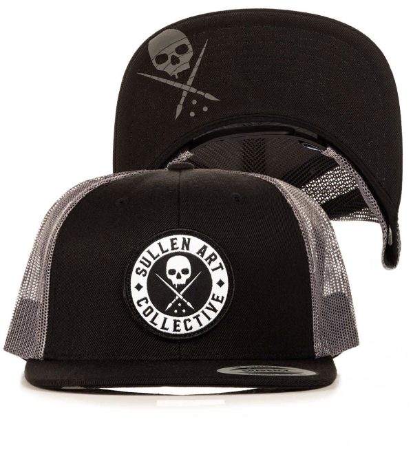 BOH Mesh Hat is a  trucker-style snapback with custom Sullen interior tapping and our Sullen Badge woven label at the back of the snap. The front panel features our sewn-on Sullen Art Collective patch.      One size fits most    Adjustable    Mesh back for breathable wear