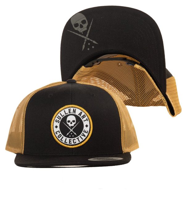 BOH Mesh Hat is a  trucker-style snapback with custom Sullen interior tapping and our Sullen Badge woven label at the back of the snap. The front panel features our sewn-on Sullen Art Collective patch.      One size fits most    Adjustable    Mesh back for breathable wear