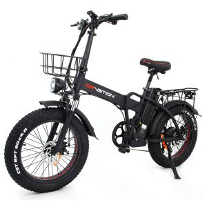 DRVETION AT20 Electric Bike 250W Motor 48V 20Ah Battery 20*4.0 inch Fat Tire 25km/h Max Speed 120km Max Range Mechanical Disc Brake Lockable Shock Absorber Shimano 7-speed