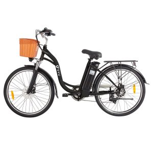 DYU C6 Electric Bicycle 250W Motor Max Speed 25km/h 36V 12.5Ah Battery 70km Max Range - Black