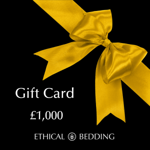 Shopping for someone else but not sure what to give them? Give them the gift of choice with an Ethical Bedding Company gift card.Gift cards are delivered by email and contain instructions to redeem them at checkout. Our gift cards have no additional processing fees.
