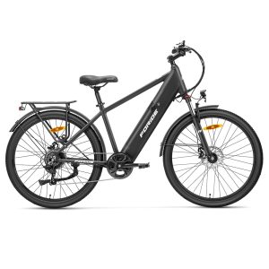 Foride Roamer 1 Step-over Electric Bike 250W Motor 36V 13Ah Battery 27.5 inch Tires 25km/h Max Speed 100km Max Range Disc Brake Suspension with Lockout Shimano 7-speed