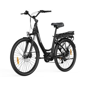 Foride Urbano 2 Electric Bike 250W Mid-drive Motor 36V 13Ah Battery 26 inch Tires 25km/h Max Speed 100km Range Hydraulic Disc Brake Suspension with Lockout Shimano 7-speed