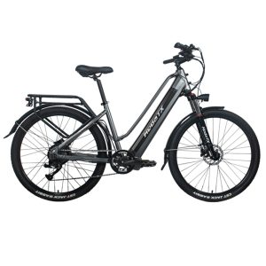 Heda TX TX10 Electric Bike 500W Motor 48V 19.2AH Battery 27.5*2.4-inch Tire 40km/h Max Speed 80km Range Hydraulic Disc Brake Shock-absorbing Front Fork Colorful LCD Display - Grey
